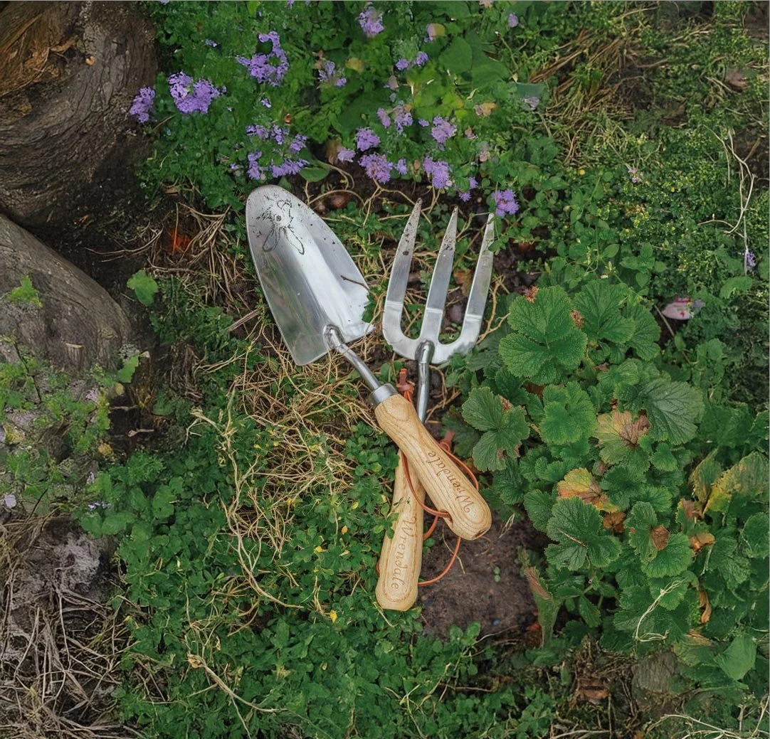 Gardener's fork and trowel reference