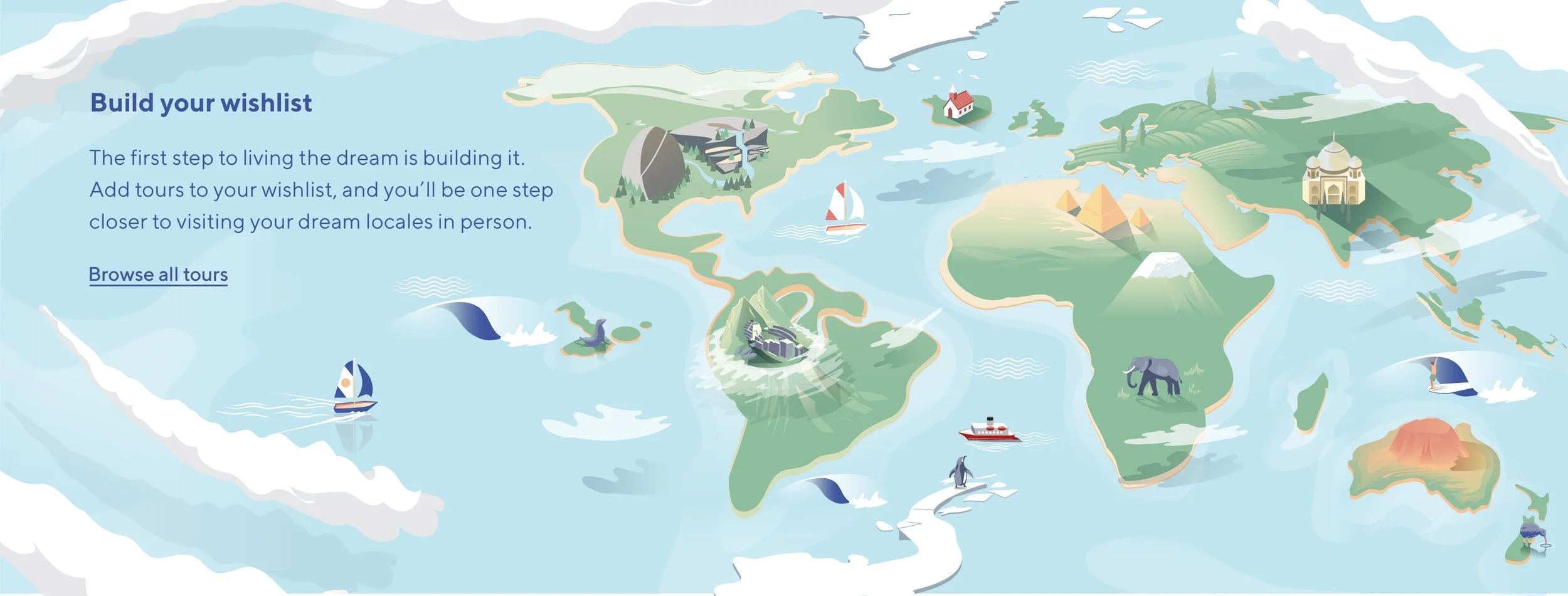 G Adventures illustration system