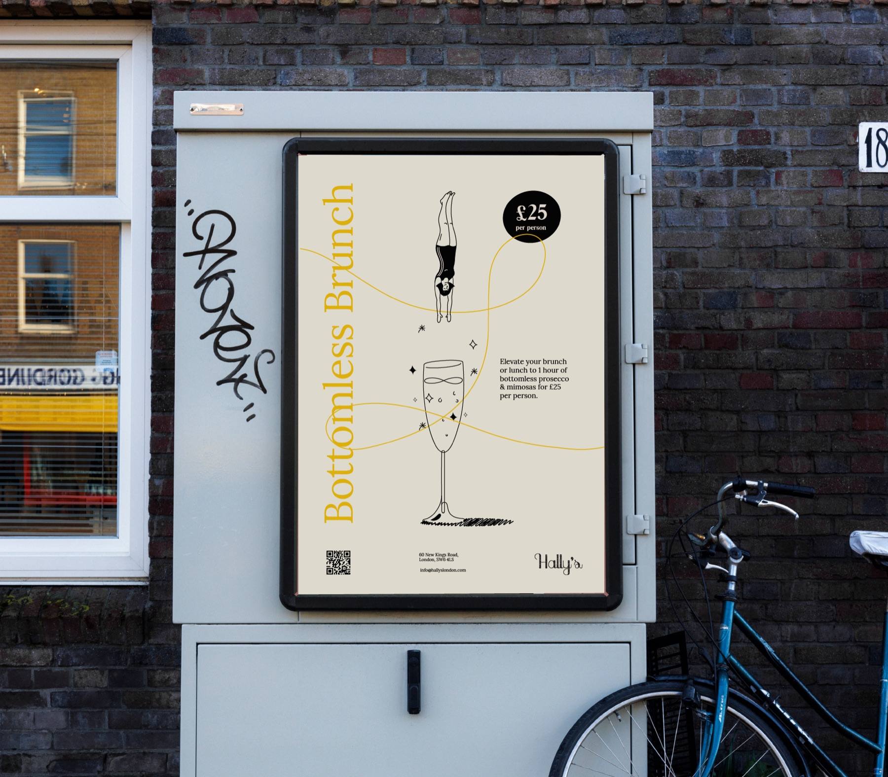 Hally's brunch poster