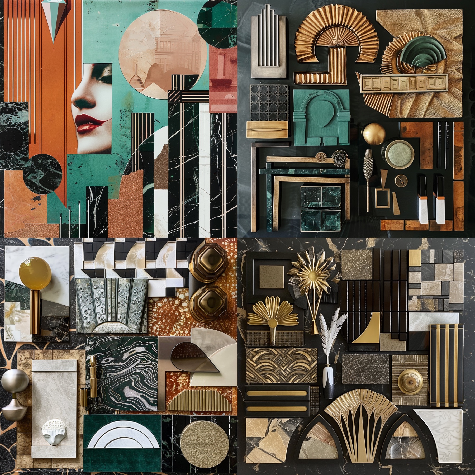 Art Deco moodboard