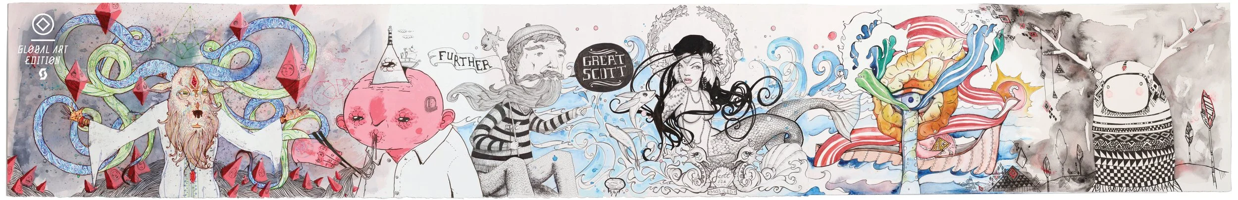 The full collaborative canvas, all artists' contributions