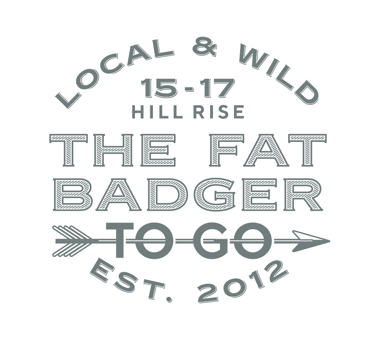 The Fat Badger logo, TO GO version